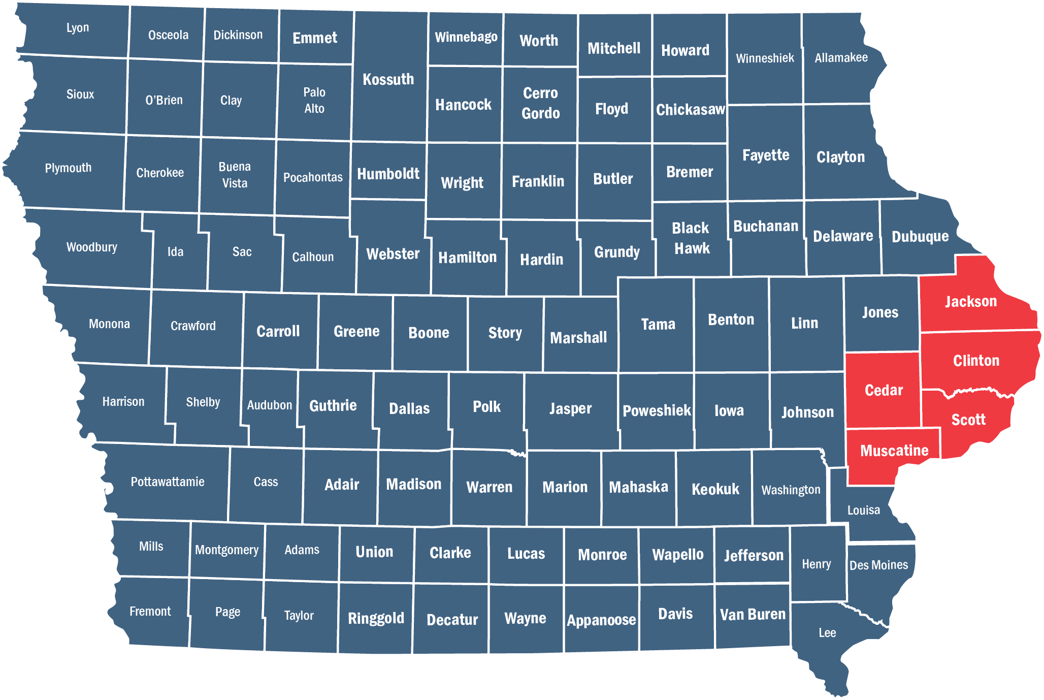 Map coverage area 