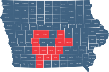 Central Iowa Map