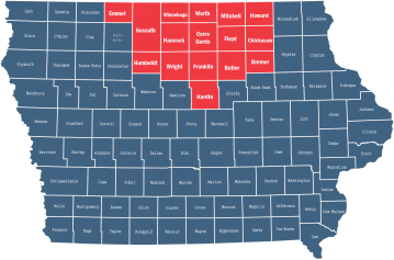 Map coverage area 